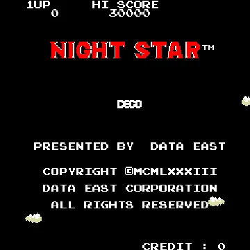 Cassette: Night Star (set 2) screen shot title